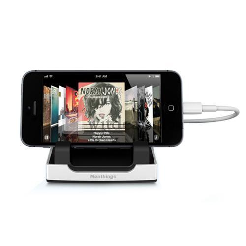 iPhone5/4Sスマホスタンド iPhone5対応ベース カードリーダー ケーブルウェイトホルダー USB HUB