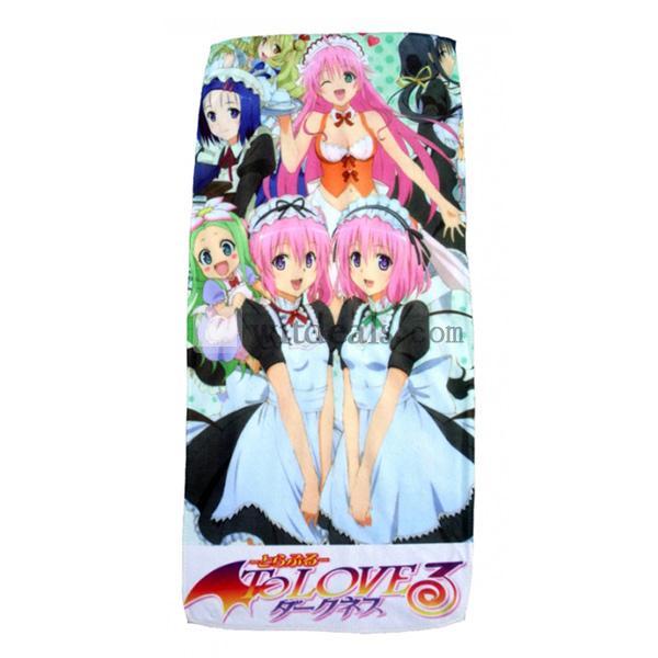 女の子用可愛いタオル 枕カバー ハンカチ 【To LOVE る（とらぶる）】デザインA