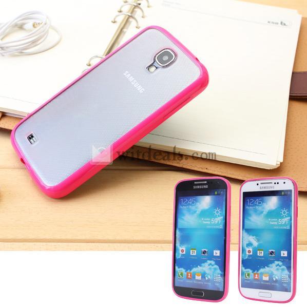 Galaxy s4ケース サムスンi9500シリコンケース S4透明非光沢カバー