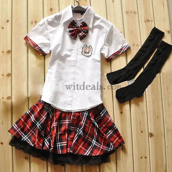 女子高生制服セット コスプレ コスチューム AKB48制服 カワイイ制服 セーラー 衣装　学生服 制服コスプレ