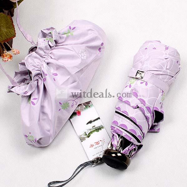 晴雨兼用日傘　五段階　折り畳みタイプ 女性用雨具 全７色