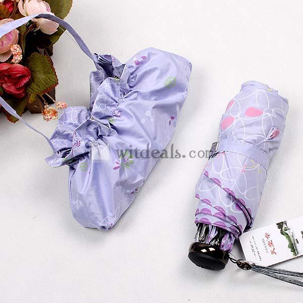 晴雨兼用日傘　五段階　折り畳みタイプ 女性用雨具 全７色