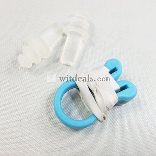 スイムノーズクリップ 防水耳栓 水泳用品 耳栓＆ノーズクリップ2件セット