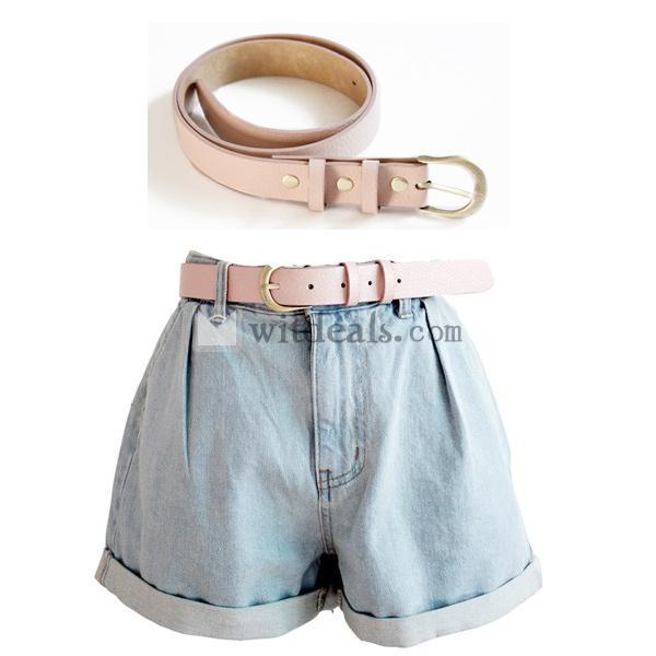レディース ショートパンツ デニム ショーパン デニムパンツ 可愛い デニム ショートパンツ レディース 人気　ベルトなし　