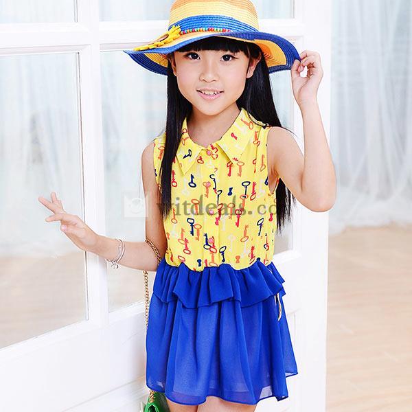 子供服 キッズ ワンピース 花柄ワンピ プリーツ ドレス シフォン 人気