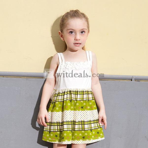 グリーンスカートワンピース 子供ワンピース キッズドレス 子供ドレス フォーマル 女の子 女児 キッズ 発表会 七五三