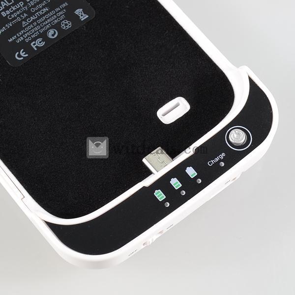 GALAXY S4 ケース/3500mAh パワーバッテリーケース/GALAXY S4 バッテリー内蔵ケース/GALAXY S4専用ケースタイプ充電器