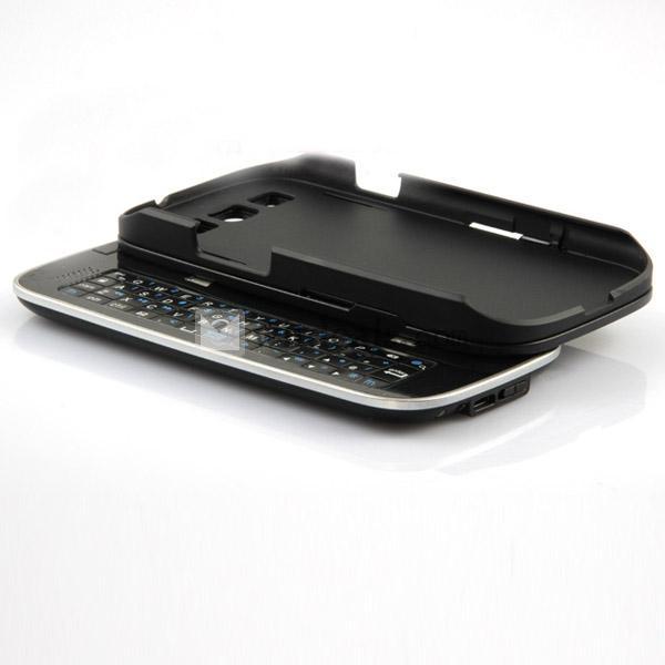 GALAXY S4専用Bluetoothキーボードケース　コンパクトに収納できるスライド式　一体型カバー　バックライト機能付　スタンド機能付