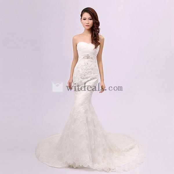 ベアトップ 結婚式 ドレス 花嫁 ウェディング 二次会 ドレス 演奏会 ステージ衣装 ウェディングドレス ファスナータイプ 販売 ミドルウェスト