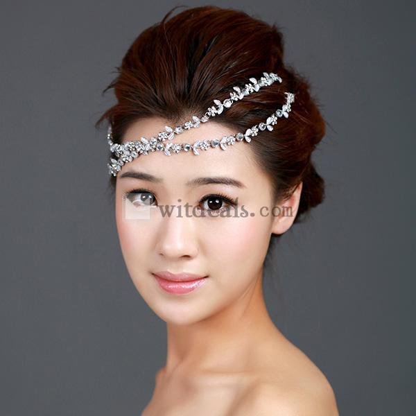 ヘアアクセ ヘアアクセサリー 結婚式 可愛い ヘアバンド 髪飾り ウエディングアクセサリー パーティー用 結婚式 二次会 披露宴2本