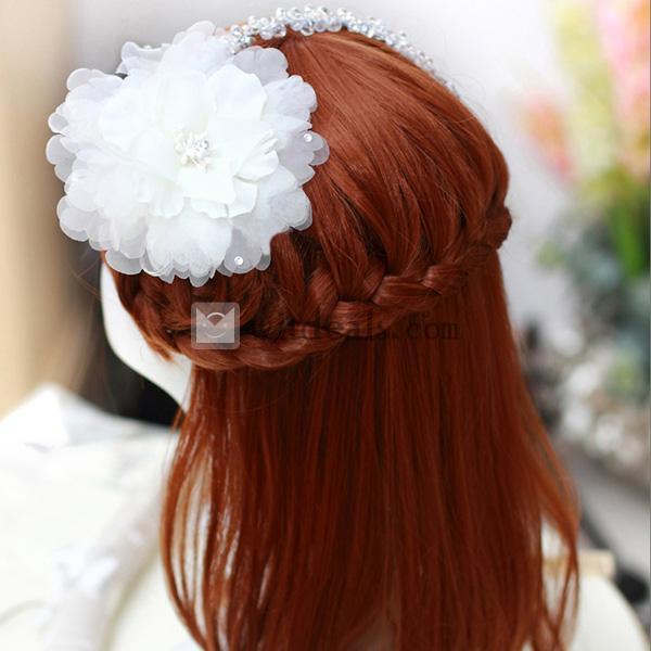 花飾り 髪飾り ヘアアクセ 花嫁 ヘアアクセサリー ウエディング 小物 アクセサリー ウエディング ヘッドアクセサリー フォーマル パーティー
