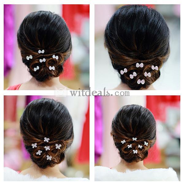 ウェディング小物 髪飾り ヘッドアクセサリー ヘッドドレス アクセサリー ウエディング ヘアアクセ パーティー/結婚式/二次会/披露宴 5個