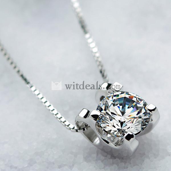 レディースネックレス スワロフスキー シルバー 925銀 ネックレス スワロフスキ- SWAROVSKI ジルコン クリスタル シンプル シルバー ジュエリーギフト
