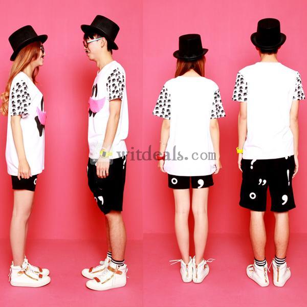 ペア半袖tシャツ おそろい カップル 2着セット ワンピース トップス 男性 お揃いペア ペアスウェット ペアルック