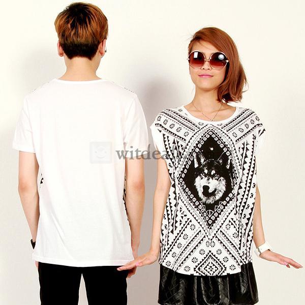 ペアＴシャツ カップル ペアルック おそろい 服 2着セット カップルセット オシャレ お出かけ/デート/旅行