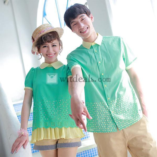 ペアtシャツ 2着セット おそろい カップル お揃いペア ペア ルック トップス レディース メンズ 人気 夏