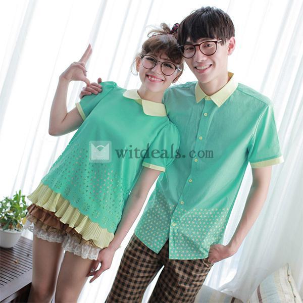 ペアtシャツ 2着セット おそろい カップル お揃いペア ペア ルック トップス レディース メンズ 人気 夏
