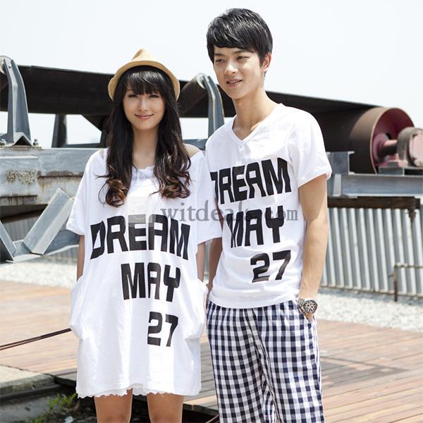 プリント ペアスウェット カップル ペアルック キャミソールワンピース Tシャツ おそろい 服 カップル衣装 ワンピース プレゼント/新婚お祝い/3着