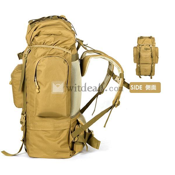 男女兼用バックパック 大容量 リュックサック 登山 リュック 65L ハイキングバッグ アウトドア 旅行 デーバック おすすめ 防災リュック