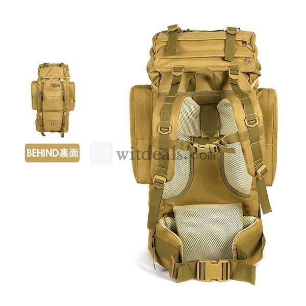 男女兼用バックパック 大容量 リュックサック 登山 リュック 65L ハイキングバッグ アウトドア 旅行 デーバック おすすめ 防災リュック