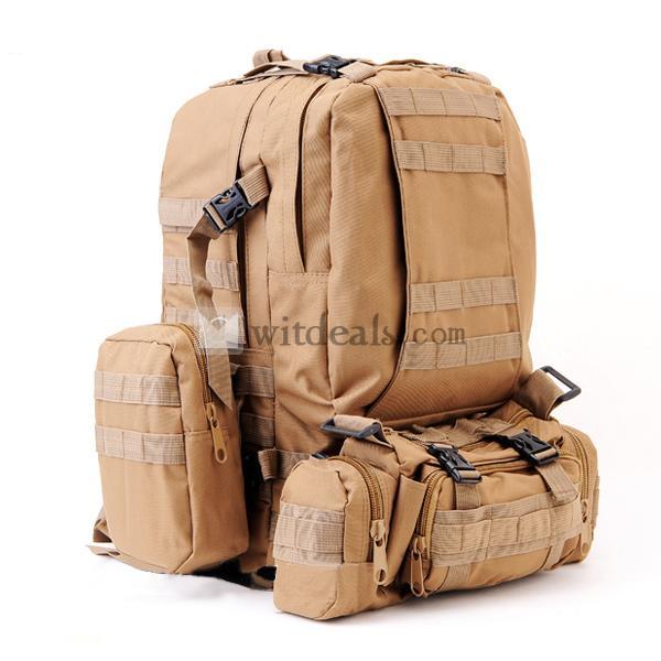 50L ハイキングバッグ 登山リュック リュックサック バックパック アウトドア リュックウエストバッグ 大容量 防水 通気 耐磨耗