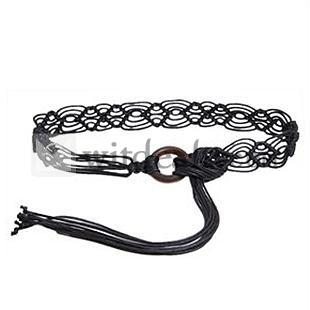 女性 紐ベルト 編み紐ベルト レディース ベルト 紐 メッシュベルト 通販