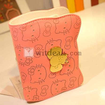 猫柄財布 革 レディース さいふ サイフ 二つ折り 2つ折り 可愛い財布 女 レザーウォレット ウォレット 女性人気財布