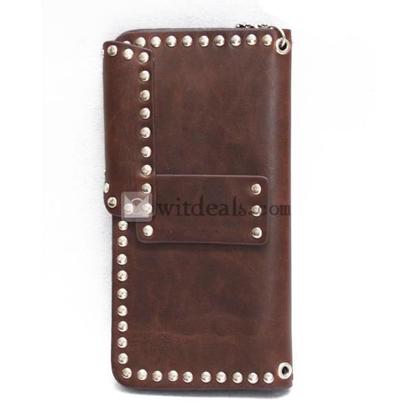 男女兼用革財布 小銭入れ レザーウォレット 財布 革 レディース ロングウォレットサイフ かっこいい