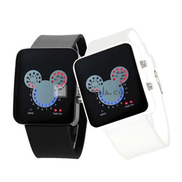 レディース腕時計 LED 学生 電子時計 ゴム 子供 防水 合金 ファッション　人気 可愛い