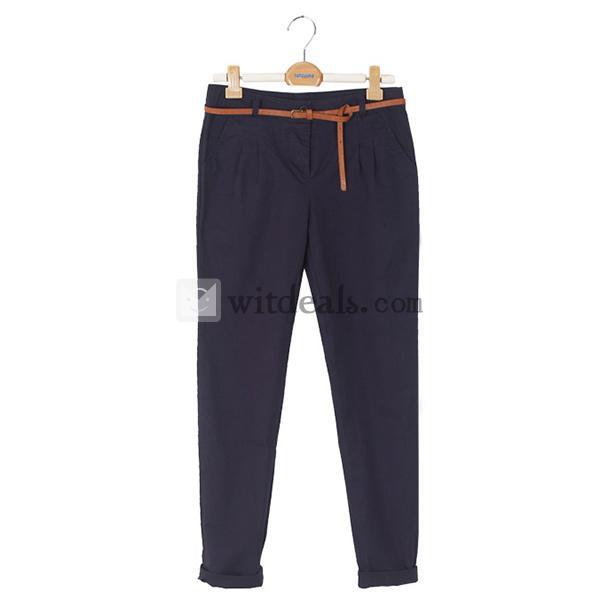 レディースズボン 事務パンツ 膝あたりの締め付けが強いパンツ オフィス コットン 秋冬新作のズボン