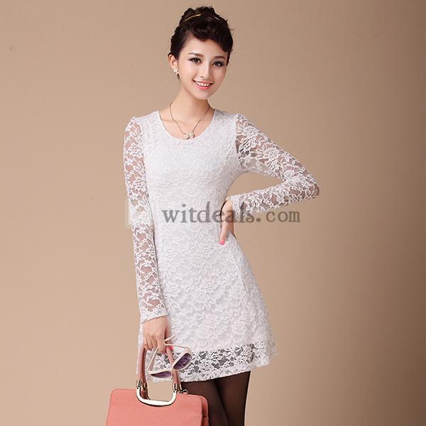 長袖 ワンピース 可愛いレース 通勤 ワンピース ワンピース 秋冬 春ワンピース 長袖 シンプル パーティー お呼ばれ 二次会