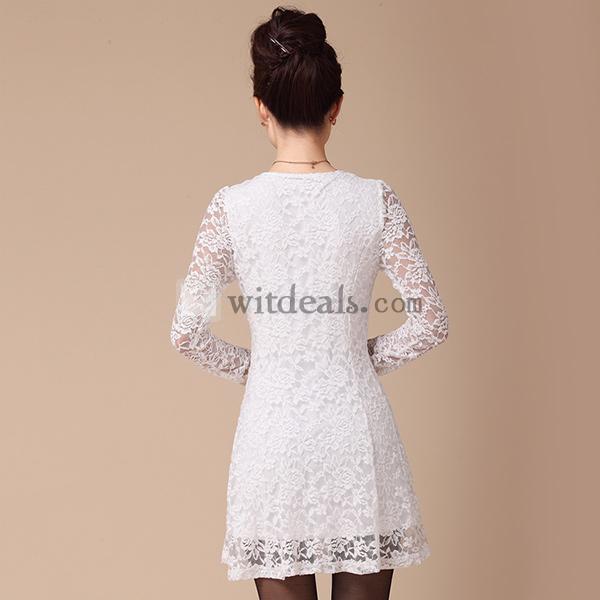 長袖 ワンピース 可愛いレース 通勤 ワンピース ワンピース 秋冬 春ワンピース 長袖 シンプル パーティー お呼ばれ 二次会