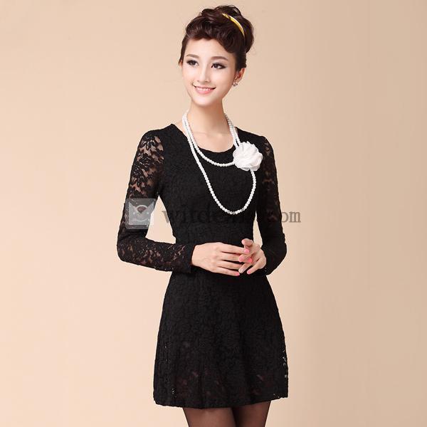 長袖 ワンピース 可愛いレース 通勤 ワンピース ワンピース 秋冬 春ワンピース 長袖 シンプル パーティー お呼ばれ 二次会