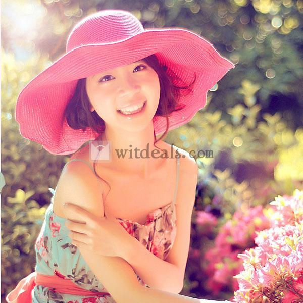 麦わら帽子 レディース リボン つば広 折りたたみ 紫外線対策 ハット 帽子 UV帽子麦わら 日よけ 女性用 9色から選べる