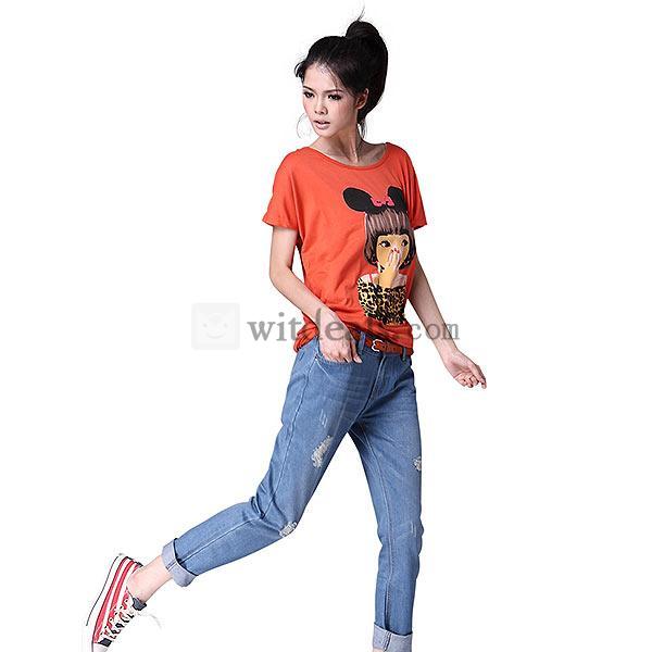 美脚ジーパン スラックス 着痩せデニム ダメージデニム ライト カジュアル コーディネート自在