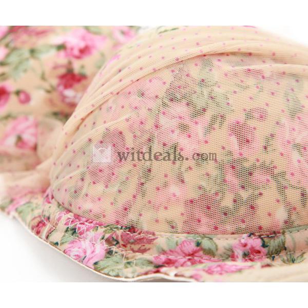 花柄ブラジャー ショーツ ブラ ショーツ セット 下着 レディース ブラセット 可愛い バストアップ 盛り