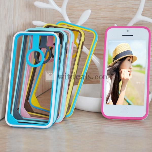 iPhone5Cフレーム iPhone5C用フレームケース iPhone5C枠保護ケース iPhone5Cケース 全5色