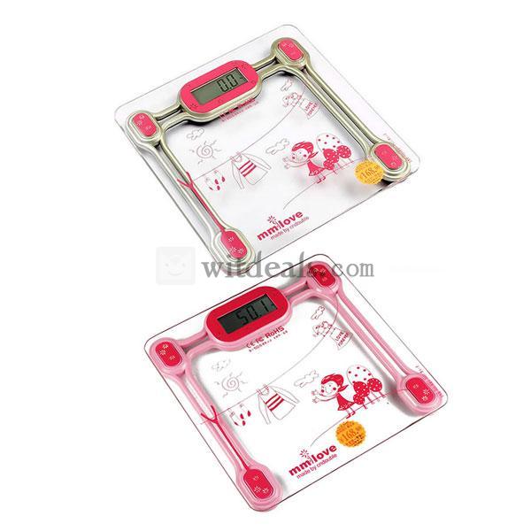 コンパクト デジタルヘルスメーター ガラス製 使い簡単の体重計 パーソナルミニスケール デジタル体重計 体重測定 ヘルスケア