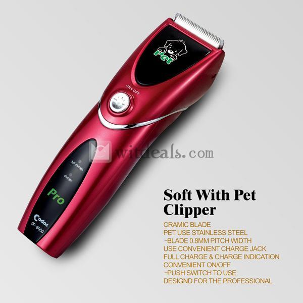 充電・交流式犬用バリカン ペットバリカン 犬用 猫用 ペット用品 レッド