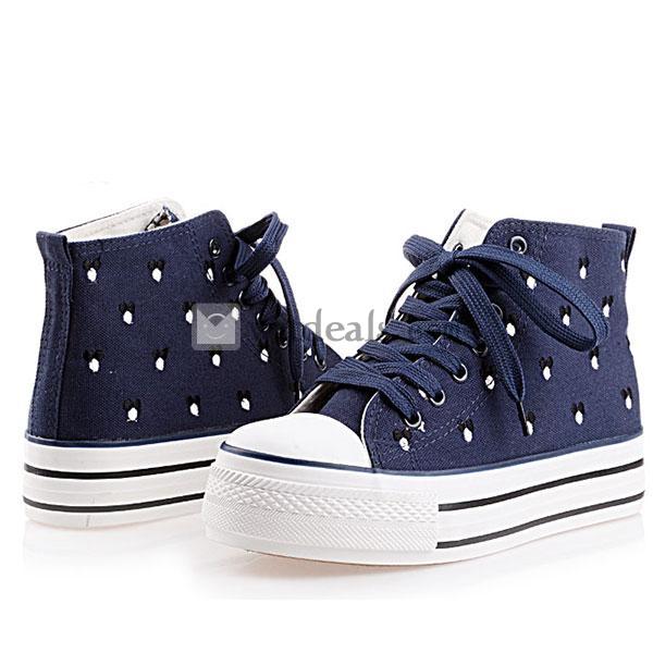 カジュアル スニーカー キャンバス シューズ 厚底スニーカー 靴 レディース 布靴