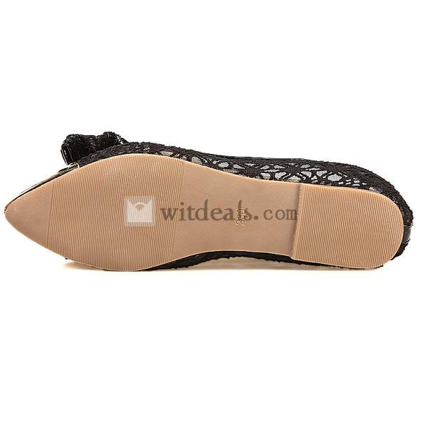 バタフライ付きポインテッドトゥ レディース 優雅 シューズ 個性なレディースローファー 摩擦に耐える レースシューズ 女性