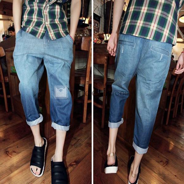 7分丈 デニム ジーンズ パンツ メンズ クロップドパンツ ハーフパンツ パンツ チノパン ワークパンツ 通販 夏春秋