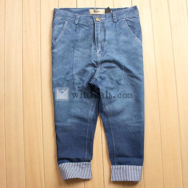 7分丈 デニム ジーンズ パンツ メンズ クロップドパンツ ハーフパンツ パンツ チノパン ワークパンツ 通販 夏春秋