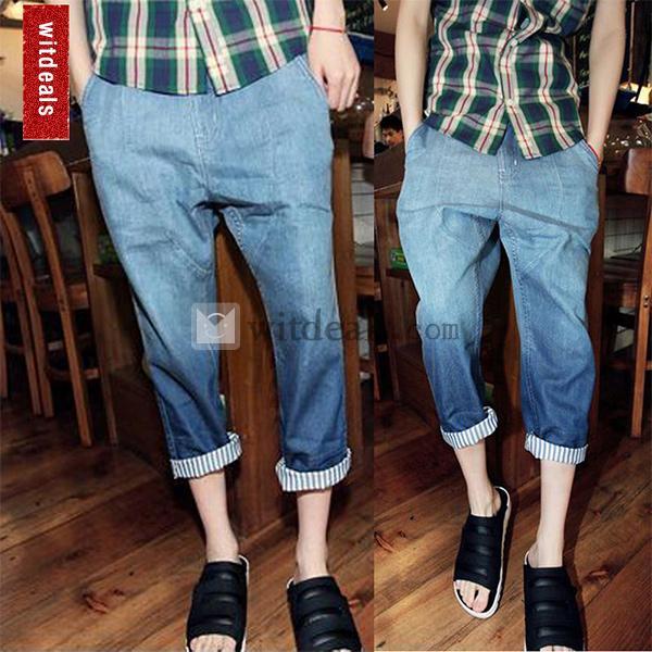 7分丈 デニム ジーンズ パンツ メンズ クロップドパンツ ハーフパンツ パンツ チノパン ワークパンツ 通販 夏春秋
