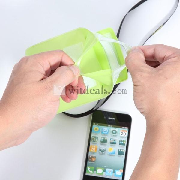 ネックストラップ付き iPhone5S防水バッグ 防水ケース iPhone5/5S/4/4S/HTC one/サムソンなど対応可