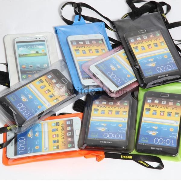 ネックストラップ付き iPhone5S防水バッグ 防水ケース iPhone5/5S/4/4S/HTC one/サムソンなど対応可