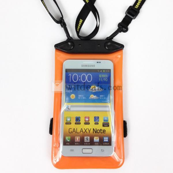 Galaxy note3防水カバー ケース スマートフォン スマホ 防水バッグ 防水パック iphone5/サムソンnote2/ note3/サムソンS3/S4など対応可