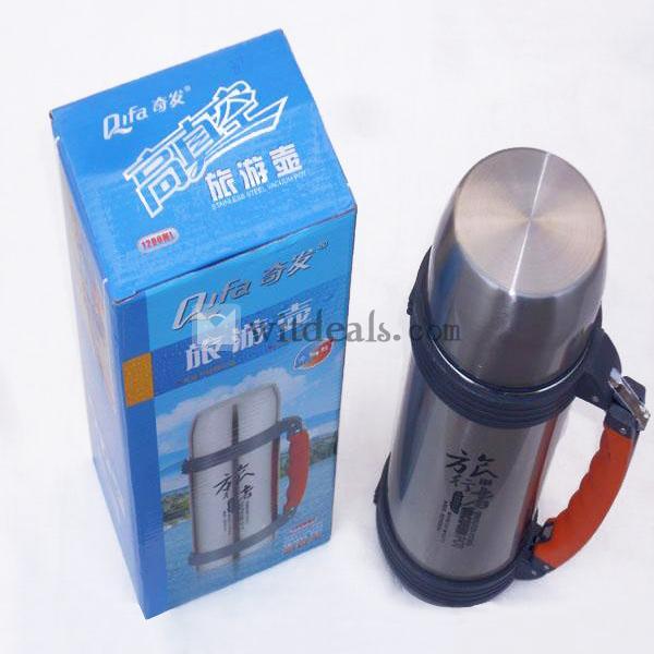 ステンレスボトル 保温 水筒 水とう 魔法瓶 すいとう 1200ml コップ付 アウトドア用品 キャンプ