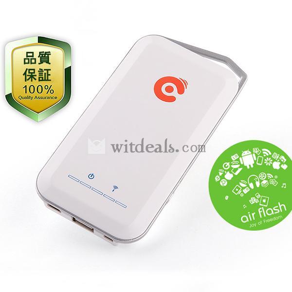 モバイルバッテリー 3G ワイヤレスルーター WiFi 64Gワイヤレスストレージ Wi-Fi機器 ホワイト