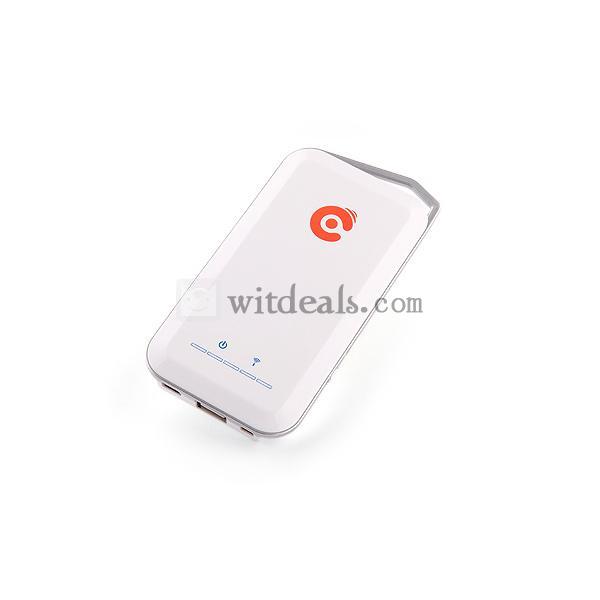 モバイルバッテリー 3G ワイヤレスルーター WiFi 64Gワイヤレスストレージ Wi-Fi機器 ホワイト